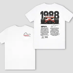 [New] 1988 Formula Racing 2026 TShirt, Vintage F1 MP4/4 Car Graphic Design Print, Soft Cotton Fabric, Unisex Fit for Racing Fans, Perfect Gift for Motorsport Lovers
