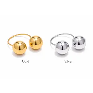 Bold Double Orb Ring (heavier version – 14.57g)