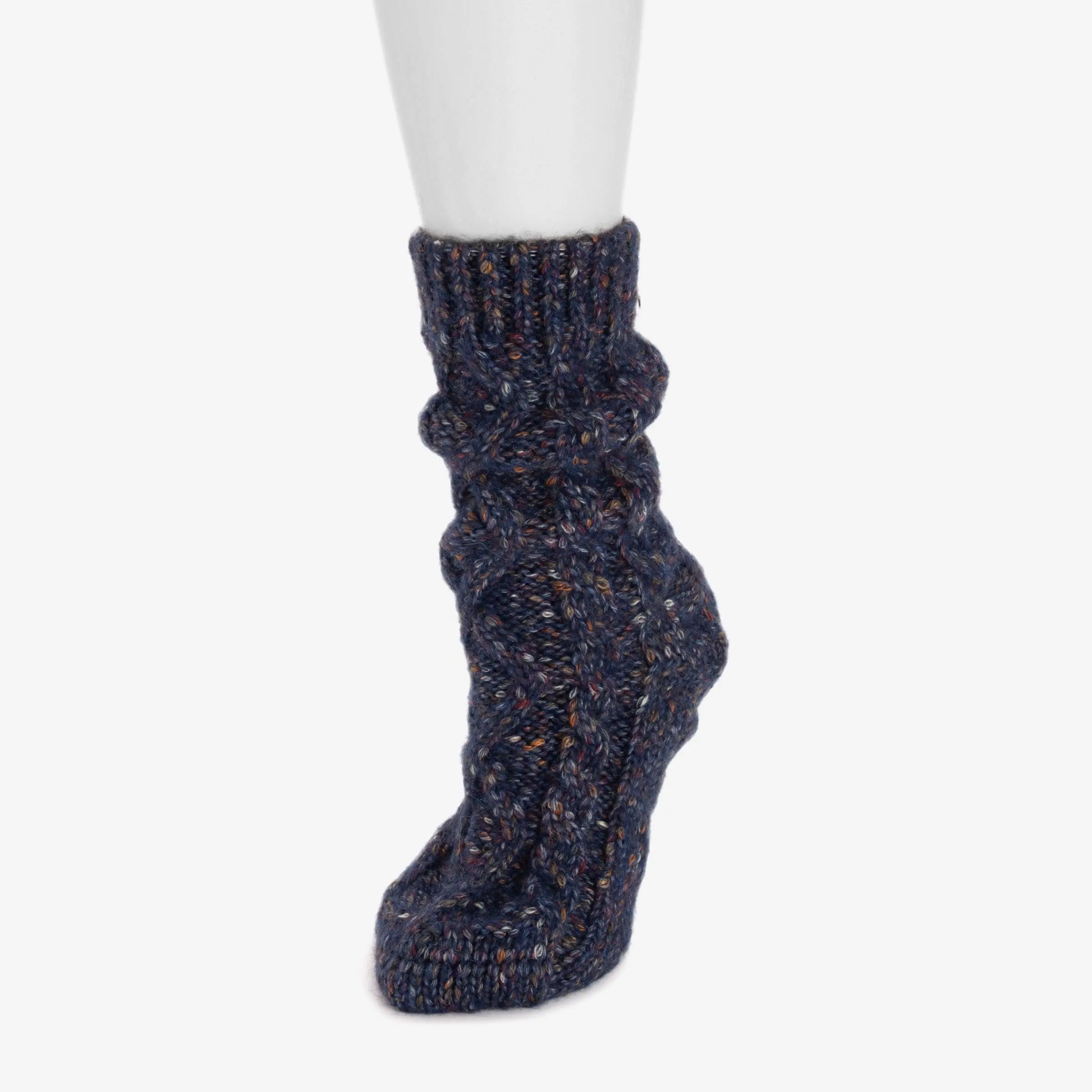Women's Soft Cable Knit Sweater-Inspired Mid-Calf Socks - Cute, Boot-Friendly, Luxe, 6-11 Size, Ideal for Lounging at Home & Cozy Wear (Fits Most US Shoe Sizes), Yarn, Wrap, One‑Size 6–11
