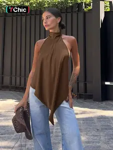 Women's Satin Backless Top, Elegant Silk Fabric, Perfect for Parties & Events, Comfortable Fit, Stylish Design