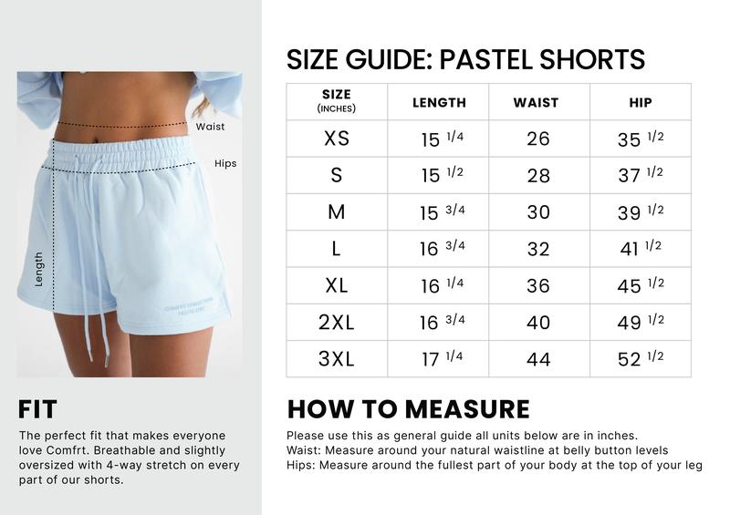 Comfrt | Limited Edition Pastel Shorts
