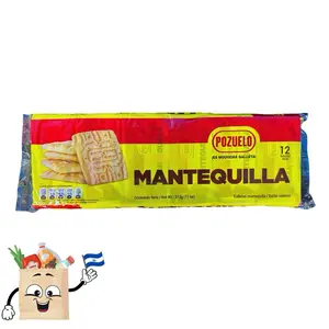 Pozuelo Mantequilla Butter Cookies - 12 Units - Pozuelo Brand - 31g Net Weight - Traditional Flavor Galletas Mantequilla Pozuelo 12 unidades