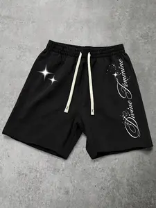 American Style Y2K Divine Femininity Star Print Casual Shorts, Trendy Women's Fashion Bottoms, Comfortable and Stylish Summer Wear