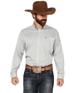 Cinch Men's Micro Striped Long Sleeve Button-Down Western Shirt - Mtw1105814