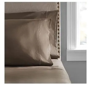 Hotel Style 600 Thread Count 100% Luxury Cotton Pillowcases, King, Manatee Grey, 1-Pair