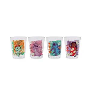 Disney Lilo & Stitch Tropical Characters 2-Ounce Mini Shot Glasses | Set of 4