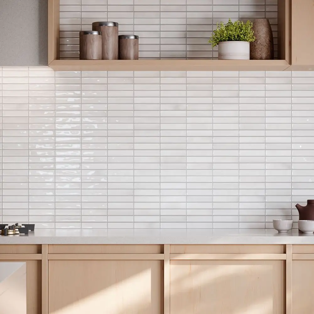 Elara Snow 6x12 Ceramic Tile Glossy