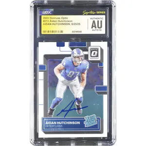 Aidan Hutchinson Detroit Lions Autographed 2022 Panini Donruss Optic #213 CGC Authenticated Auto 10 Rookie Card - Fanatics Authentic Certified