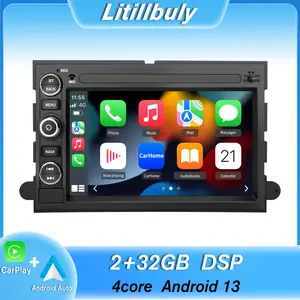 Car Radio Stereo for Ford F150 F250 F350 Fusion Edge Explorer Taurus Freestar 7 inch Touch Screen with Built-in Wireless CarPlay & Android Auto