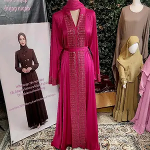 pink umbrella abaya