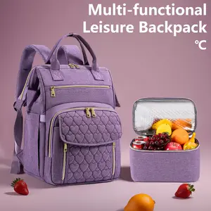 Schoolgirl Backpack - Large Capacity Lightweight Backpack, 17.3-inch Laptop Backpack with Lunch Compartment, Insulated, Perfect for School, Travel, Work, and Daily Commuting.