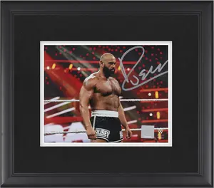 Rusev WWE Framed Autographed 8" x 10" Standing In-Ring Photograph - Fanatics Authentic Certified