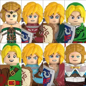DT8906 Anime Game Cartoon Blind box Bricks Mini Assembly Ornament Action Figure Puzzle Education Toy Building Blocks Model Gifts