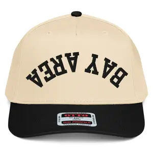 RIVEMUG NX1 Upside Down Bay Area 2 Tone Hat Embroidered Mid Crown Curved Bill Snapback Cap for Men and Women