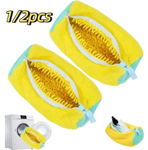 Shoe Washing Bag, 2 Pack Reusable Mesh Shoe Laundry Bag, Protective Bag for All Shoes, Laundry Organizer for Home & Dorm Use