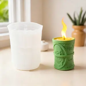 Vintage Dollar Silicone Mold, High-End Aromatherapy Candle Gift Box, Graduation Birthday Present, Creative Making Tool