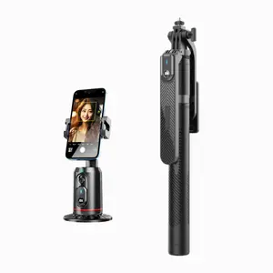 Professional 360° AI Auto Face Tracking Tripod & 70" Selfie Stick Kit | Smart Gesture Control & Remote | Perfect Gift for Live Streaming, Vlogs & GRWM | Pink Valentine's Day Gift for Her