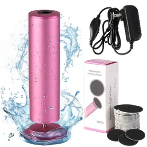 Electric Foot Filer- Foot Grinder, Callus Remover for Feet, Dermave Electric Foot Callus Remover, Electric Callus Remover for Feet, 60pcs Snding Discs Dead Cracked Skin Calluses for Men/Women electric foot Electric Rotatable