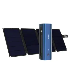 Autel Power Bank with 36W Solar Panel, 15,000mAh Portable Charger, Fast Charging LiFePO4 Battery Kit for Outdoor Camping, Hiking, Fishing, and Traveling (Elegant Gift Box)