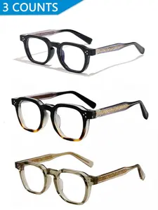 Caterside Retro Tr Material Light Blocking Glasses for Men & Women, Stylish Classic Frame for Beach Vacation & Music Festivals, Casual Vintage Eyewear for All Seasons