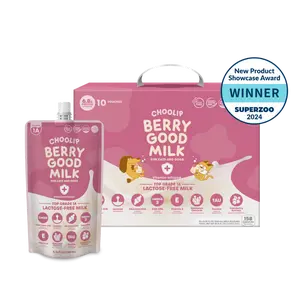 Choolip Berry Good Pet Milk (10 Pack) – Lactose-Free Hydration & Urinary Support for Dogs & Cats (200ml x10)