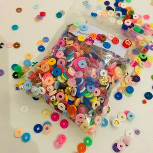 Bead Confetti for making clay bead bracelets