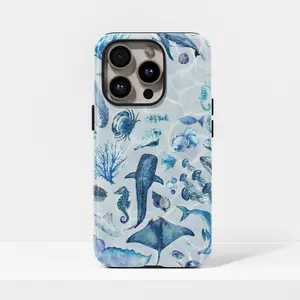 Whale Shark Phone Case Ocean Sea Life Marine Cover with iPhone 17 16 15 14 13 12 11 Plus Pro Max,  S25 S24 S23 S22 Plus Ultra