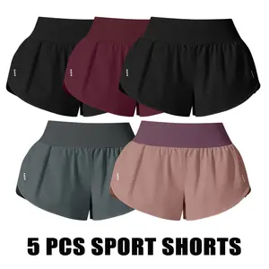 Set of Five Women'S Casual Sports Shorts