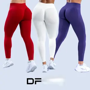 Impact Leggings Women Seamless Yoga Legging Scrunch Bum Gym Legging Workout Yoga Pants Low Waistband Sports Tights