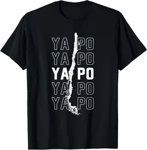 100%cotton Ya Po Funny Chile Chilean T-Shirt