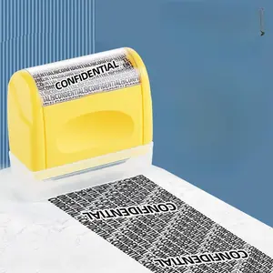 Quick Privacy Seal Stamp, Portable and Secure, Protects Bills and Emails, Roller Confidential Stamp, Easy to Use, Essential Office Tool