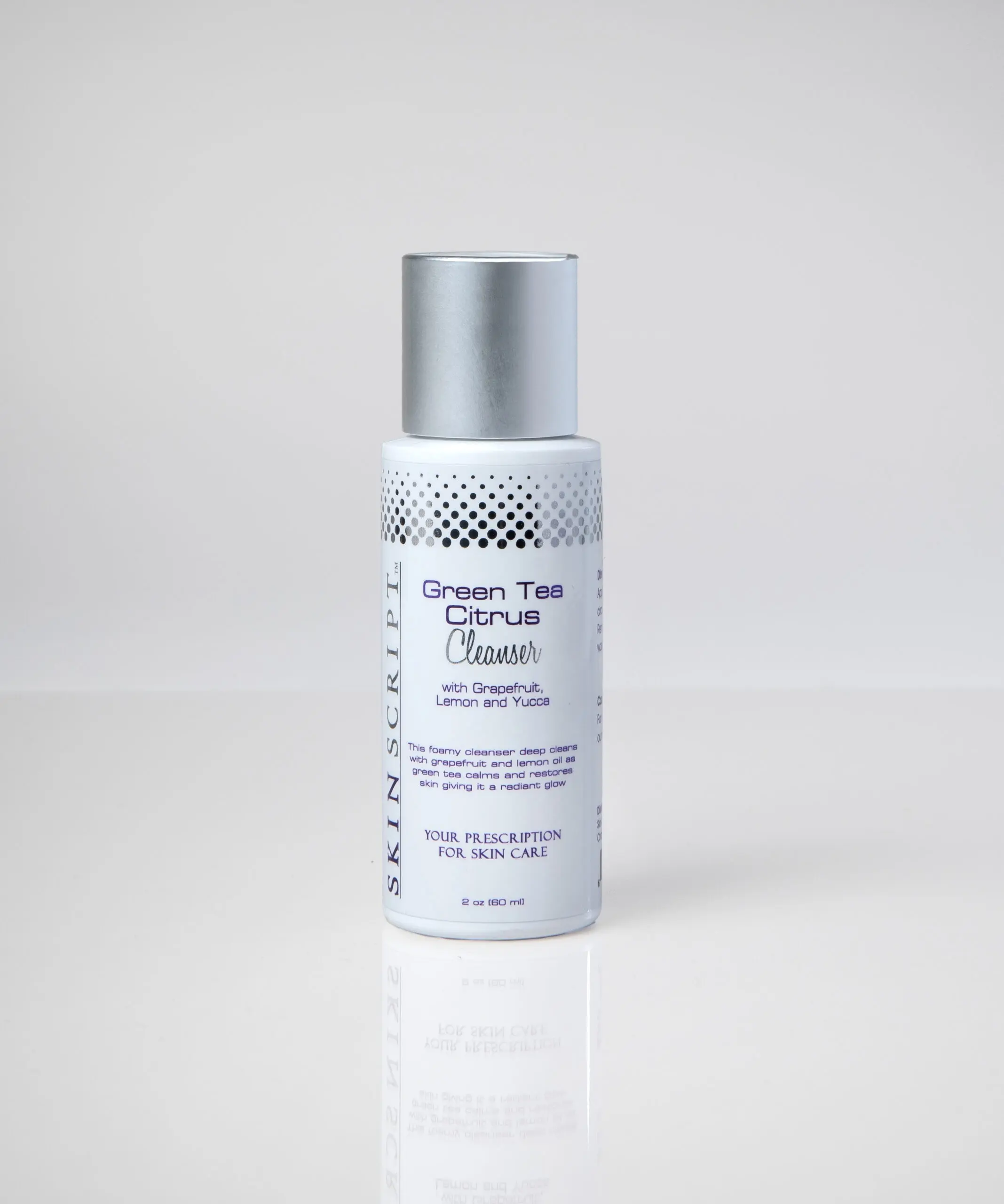 SkinScript Green Tea Citrus Cleanser with Grapefruit Lemon and Yucca for Deep Cleansing and Refreshing Skin Care