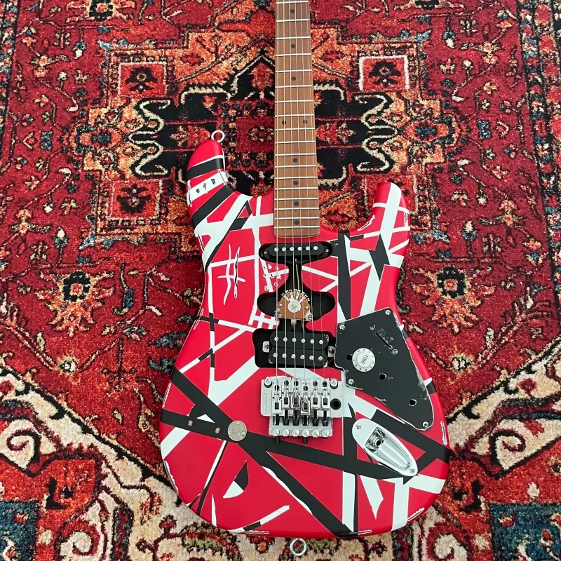 High Quality Red Relic Electric Guitar Floyd Rose Tremolo Bridge Distressed