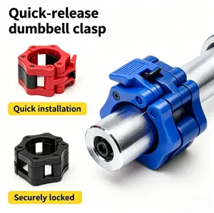 2 Inch Olympic Barbell Collars, Quick-Release Anti-Slip Locking Clips, Secure Barbell Plate Retainers for Weight Lifting, CrossFit, Gym Workouts, Strength Training