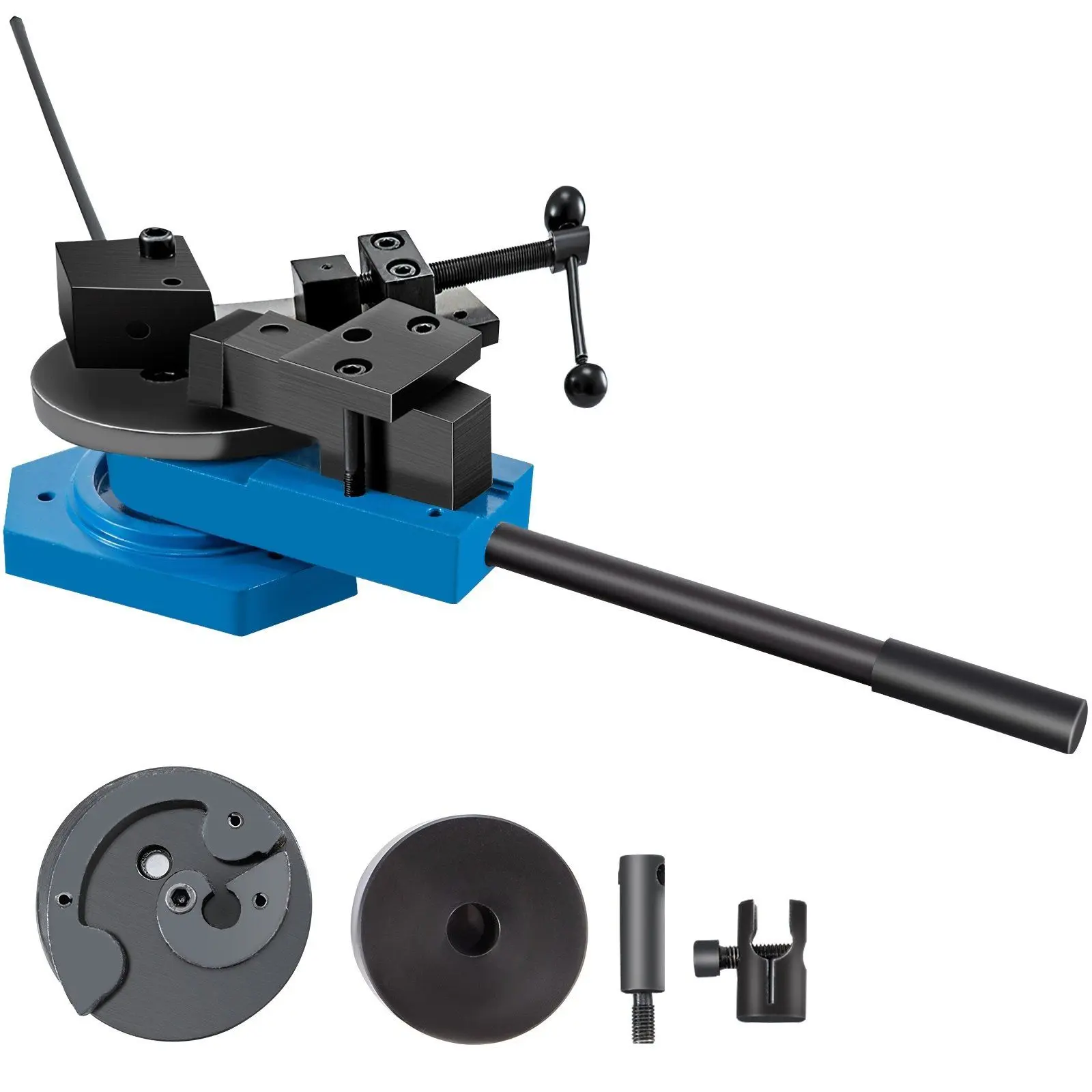 VEVOR 3-in-1 Multifunctional Metal Scroll Bender SBG-40 - High-Hardened Steel 3 in 1 Bender, 5/8" Max Scroll Radius, 30x8mm Capacity, 1 Angle Bending Tool, for Aluminum, Copper, Patio Furniture, Balcony Railing, 55.3 Lbs/25.1 Kg, 30-Day Free Returns