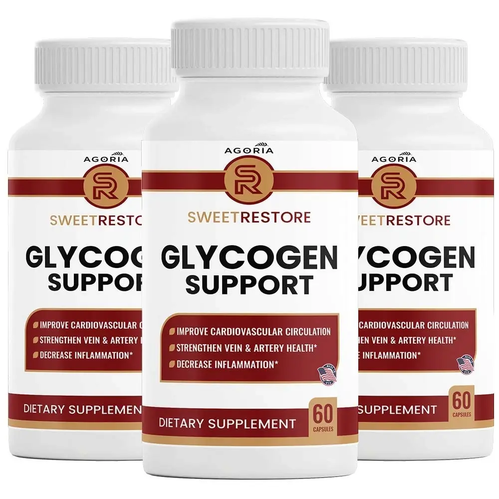 (3 PACK) Sweet Restore Glycogen Support Capsules, Joint Support (180 Capsules) Healthcare Supplement