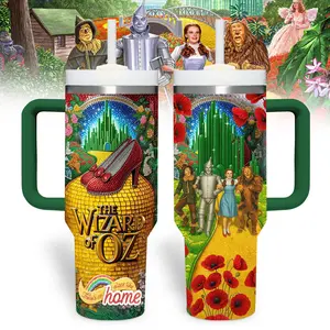 The Wizard Of Oz 40 oz Tumbler With Handle Retro Cartoon Cup
