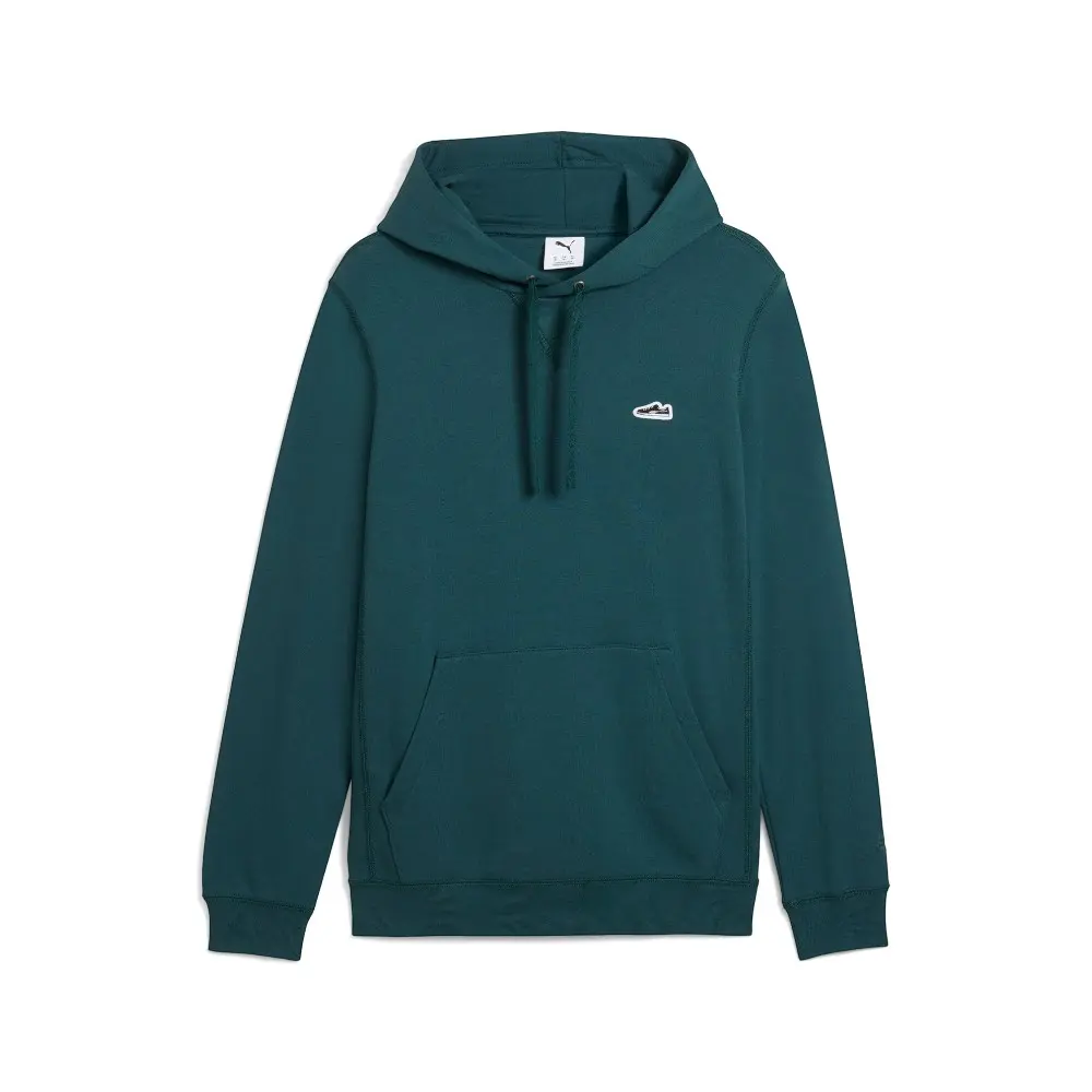 PUMA Mens Wardrobe Essentials Suede Hoodie Casual Outerwear Casual - Green