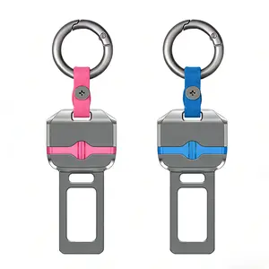 Seatbelt Extender & Keychain Combo | Durable Accessories in Red & Black, Simple Design for Everyday Use – Ideal Gift for Men, Stylish Decoration