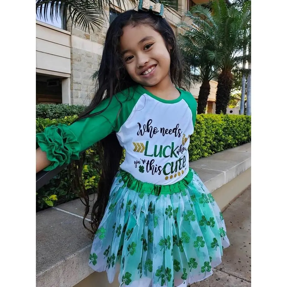 Sparkle Shamrock Green Tutu Skirt for Women – 3-Layer Tulle Ballet Skirt for Costume, Dress-Up, Dance, & Cosplay