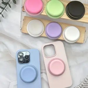 Silicone Magnetic Phone Grip Bracket P-Socket Pop GripTok Foldable MagSafe Cellphone Support Holder Ring Finger Expanding Stand