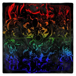 Rivals 2-Player Stitched Edge Playmat - Glow