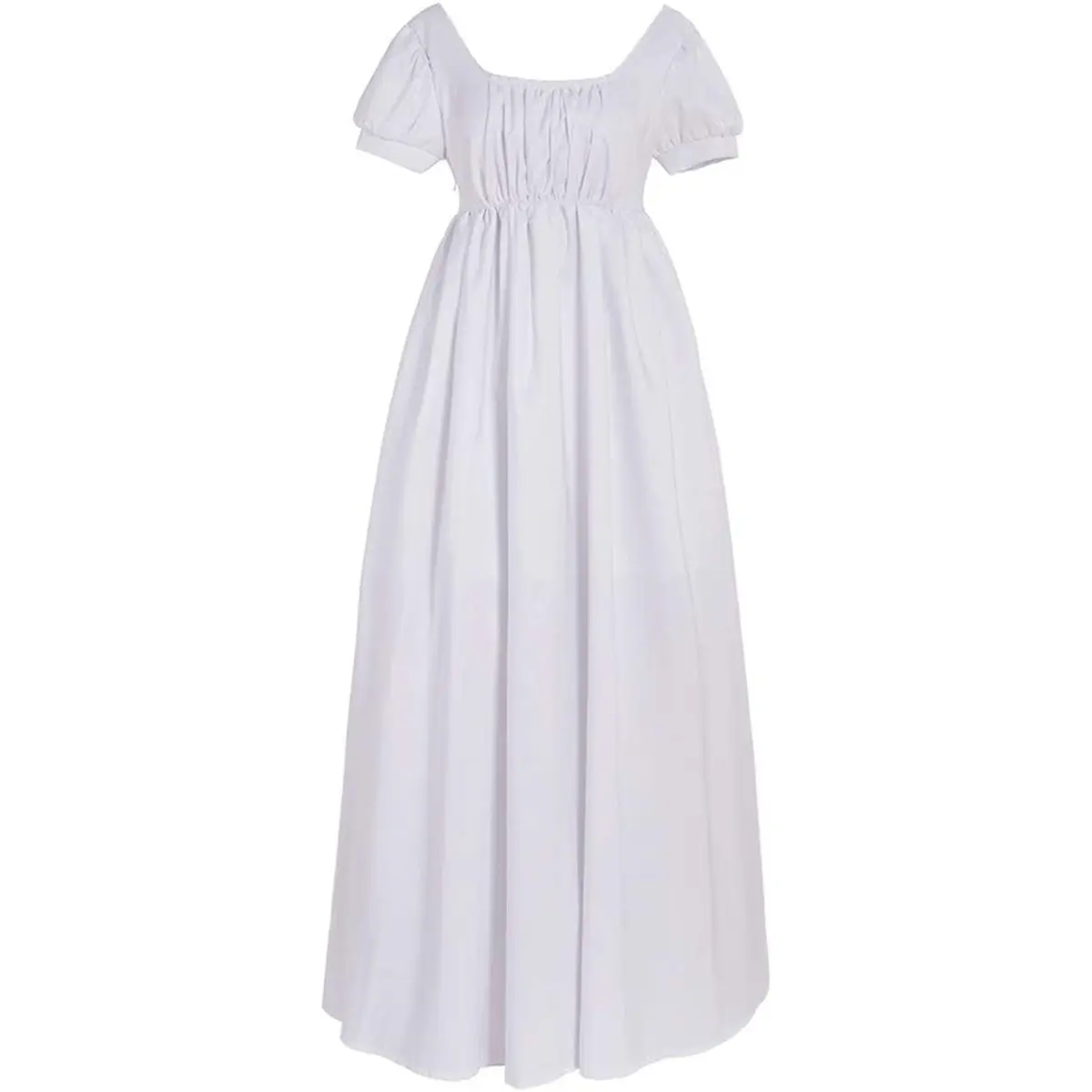Women‘s Vintage Regency Dress High Waistline Jane Austen Era Ball Gown Costume Tea Party