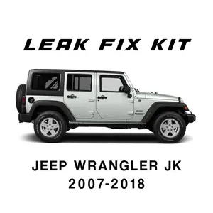 4-Door Jeep JK Leak Fix Kit for 2007-2018 Wrangler JK - Seals All 4 Doors, Freedom Panels & Rear Cargo Glass - Includes Tools & Installation Video