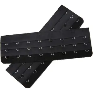 Bra Extender Ladies Bra Strap Extension 8 Hook 3 Rows Buckle Adjustable 2 count