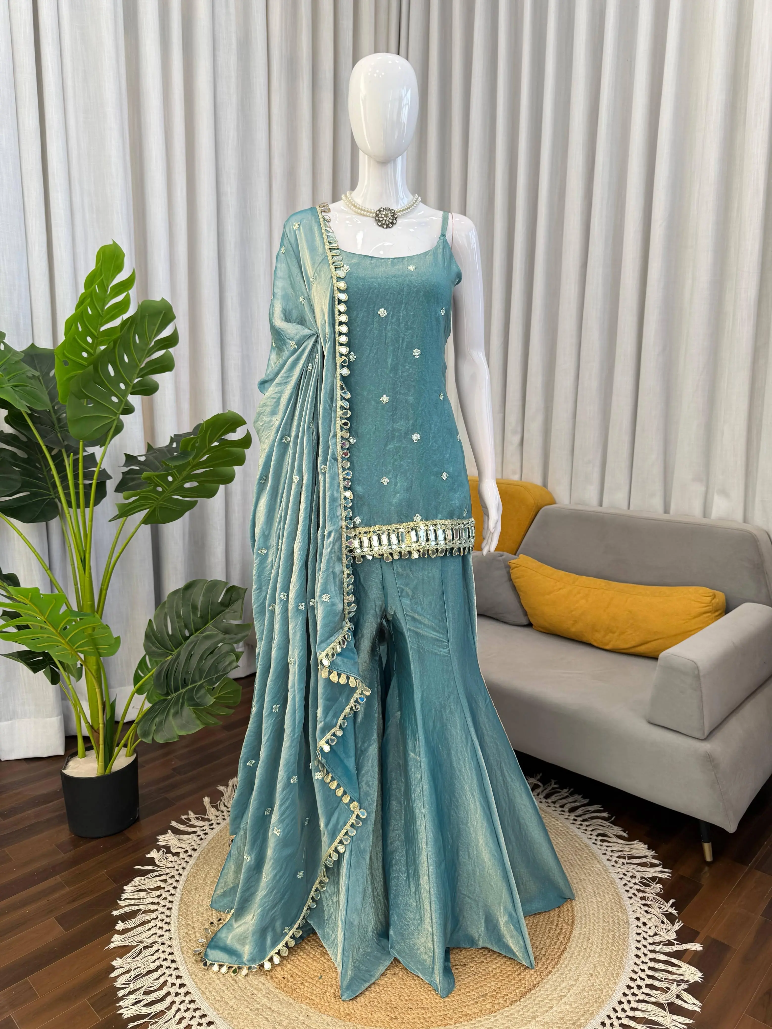 sachin and babi light blue dress Elegant Formal Evening Dresses