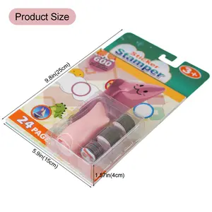 STEM Learning Sticker Stamp Kit | Alphabet, Numbers  for Ages 3-12 | Non-Toxic & Mess-Free