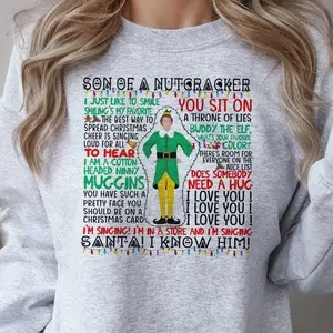 Son of a Nutcracker Elf Christmas Sweatshirt