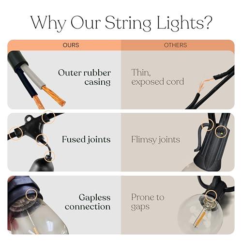 Brightech Ambience Pro Solar Powered Outdoor String Lights