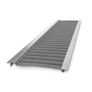 United Gutter Guard  5 in. x 30 ft. Gutterglove Silver Stainless Steel Gutter Guard